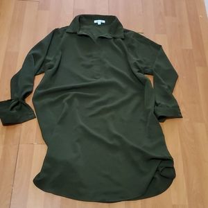 She and sky long tunic shirt